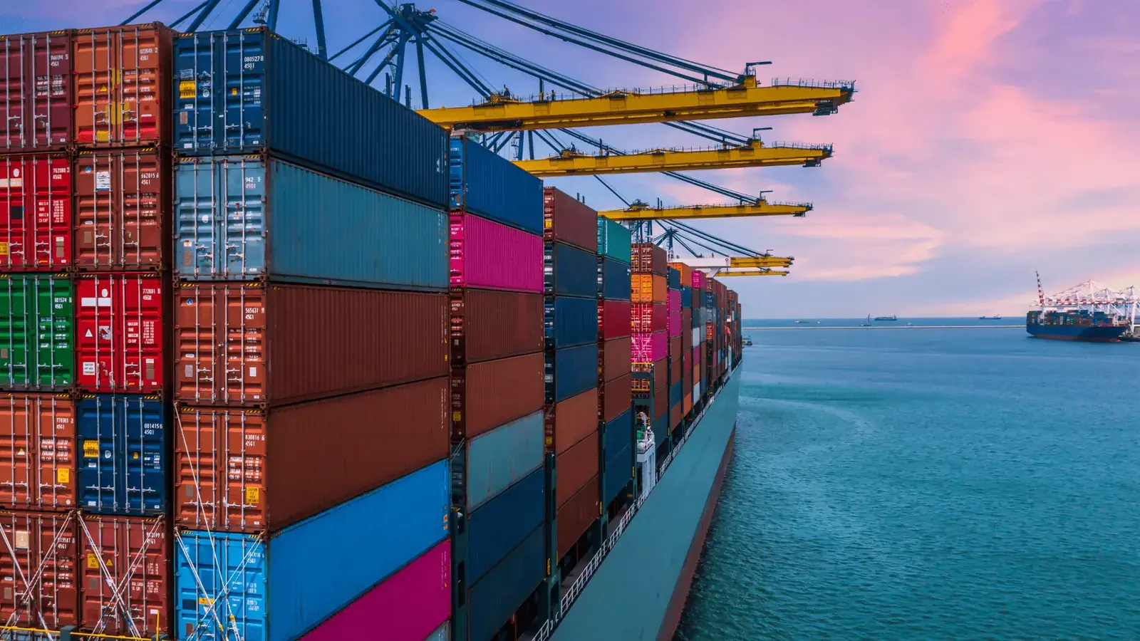 Container vessel at an Australian port