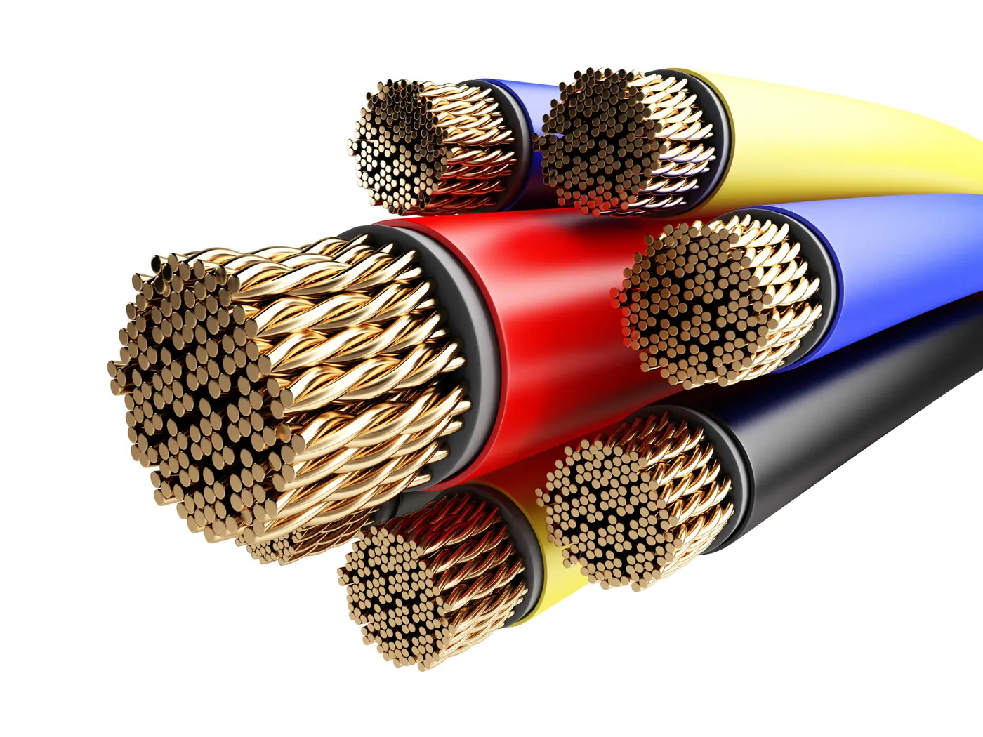 Electrical product design, cable cross section detail
